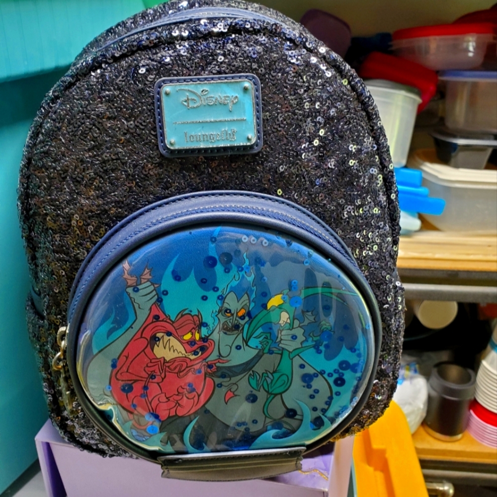 Loungefly Disney Villains Sequin Backpack